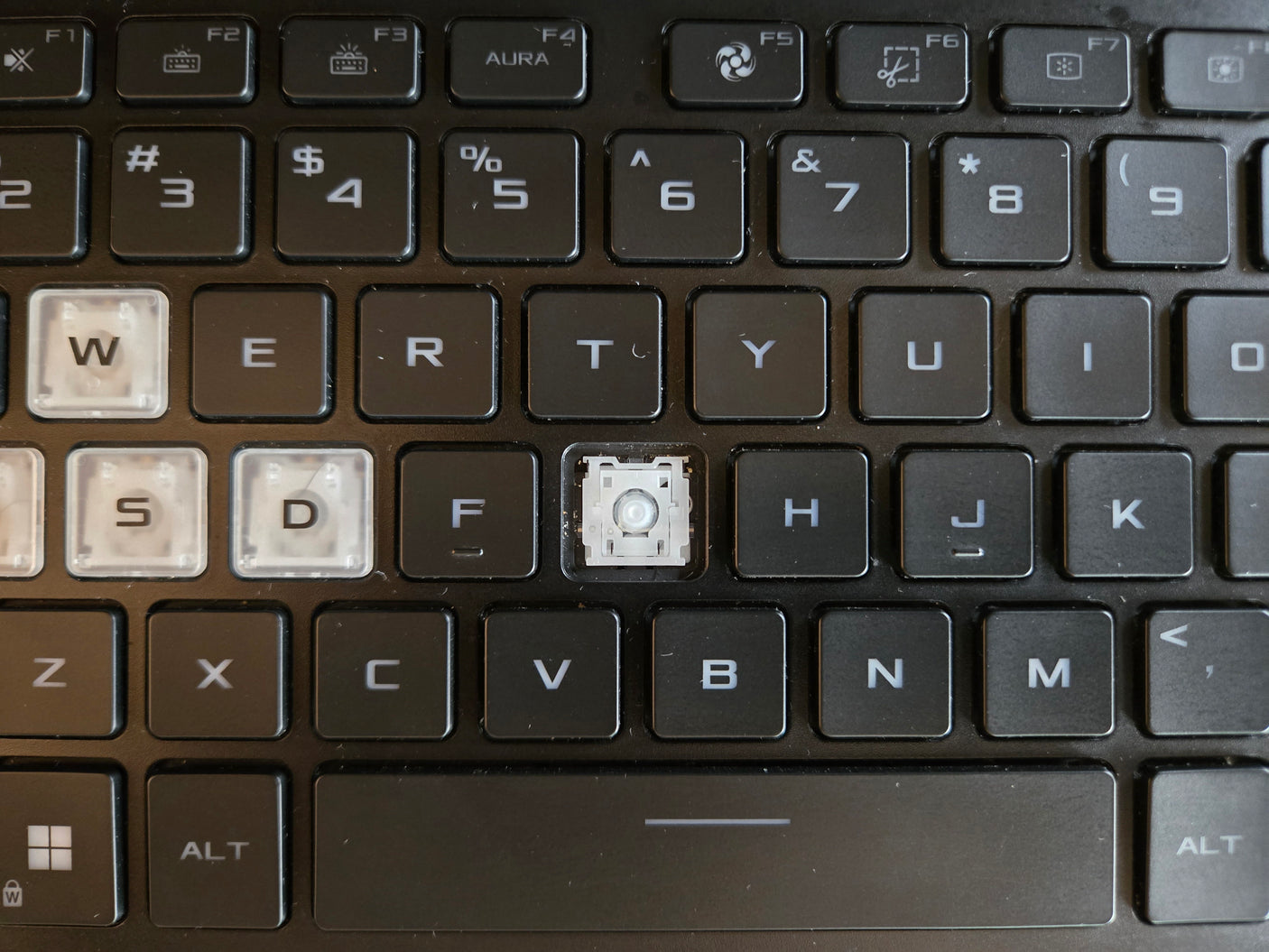 Individual Laptop Keyboard Keycap Key Replacement for Asus TUF F15