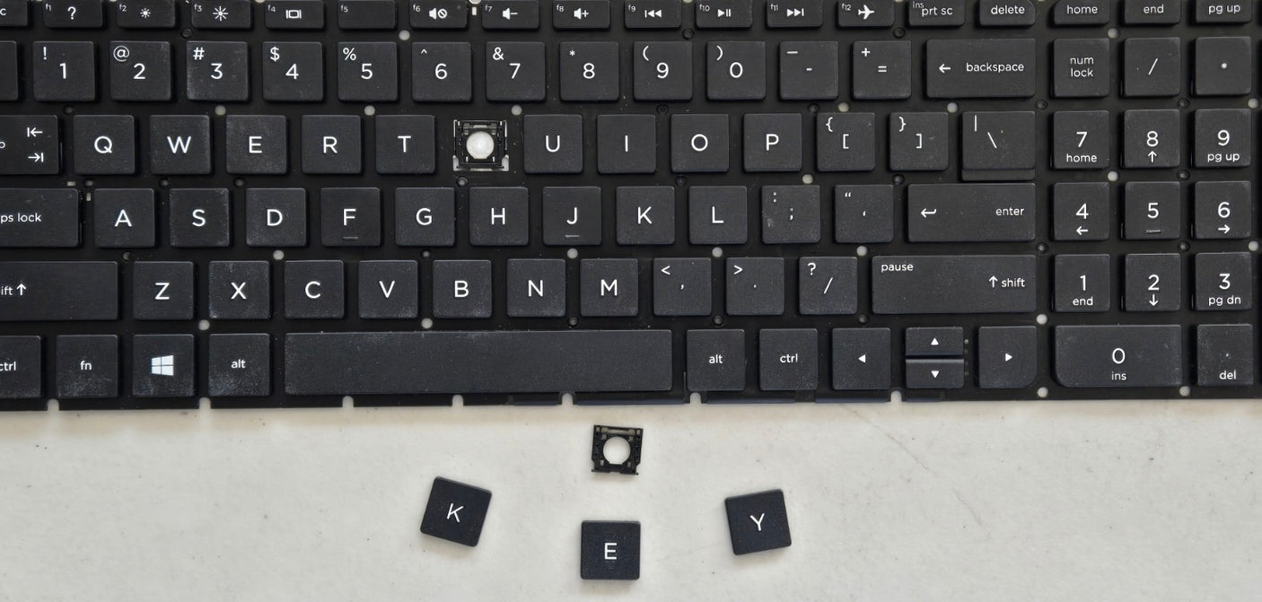 Individual Laptop Keyboard Keycap Key Replacement for HP Pavilion 15-BA Series
