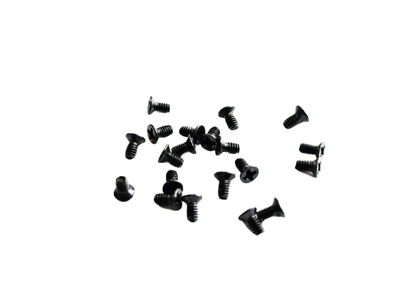 M2 x 4mm Phillips Flat Head Carbon Steel Machine Screws for Wooting 80HE Keyboard (Black)