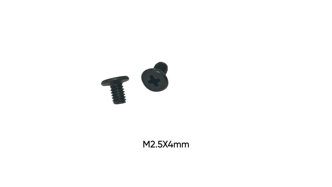 M2.5 x 4mm Phillips Flat Head Screw for Alienware x16 R2 Laptop Repair - Single Replacement Black