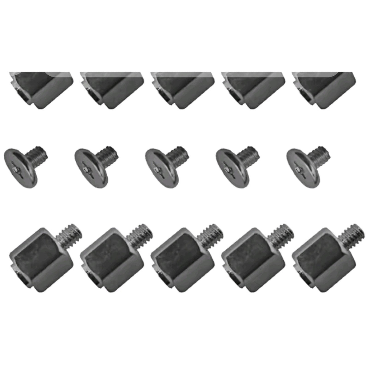 Black M.2 SSD standoff and screw mounting kit