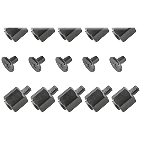 Black M.2 SSD standoff and screw mounting kit
