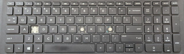 Individual Laptop Keyboard Keycap Key Replacement for HP 15-BA Series (15-BA008CA, 15-BA009CY, 15-BA009DX)