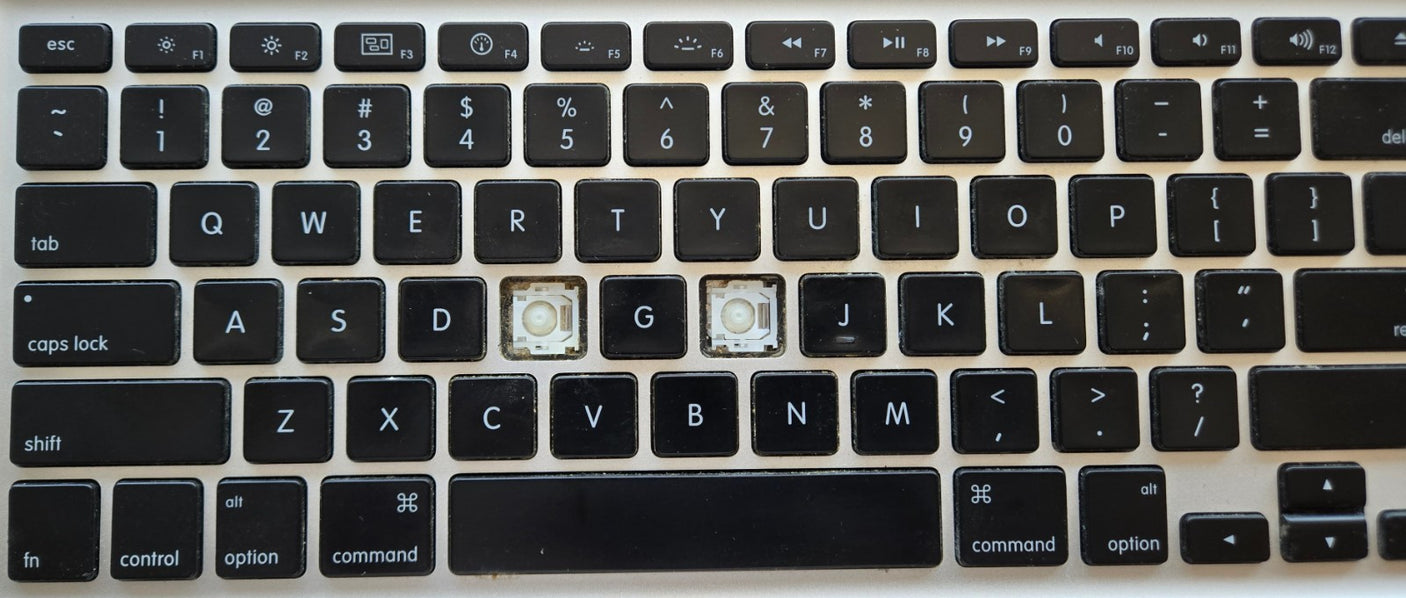 Individual Laptop Keyboard Keycap Key Replacement for MacBook Pro 15″ A1286 (Late 2008 / Early 2009)