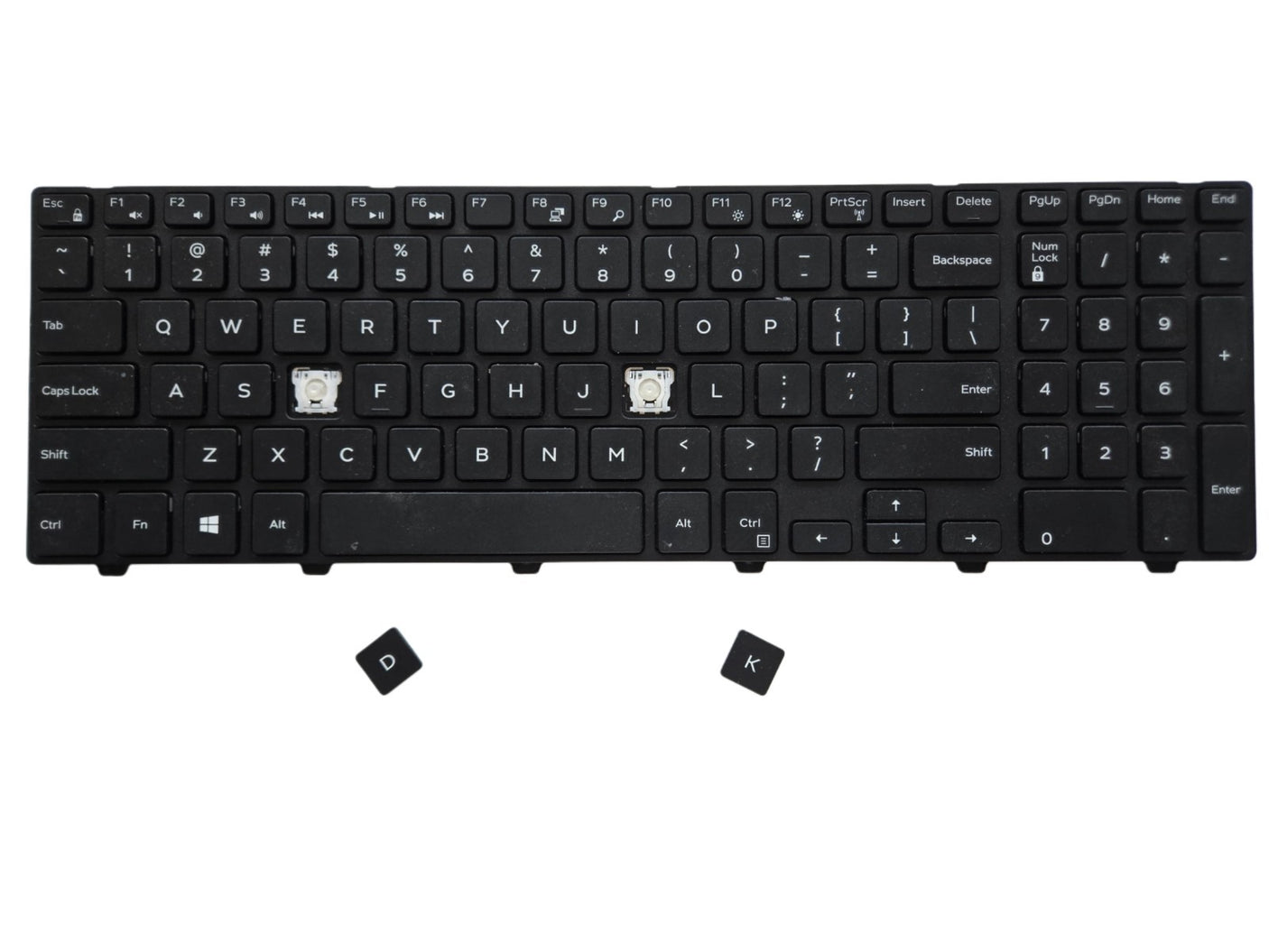 Individual Laptop Keyboard Keycap Key Replacement for Dell Inspiron 15 5552 / 17 5759 (Non-Backlit)