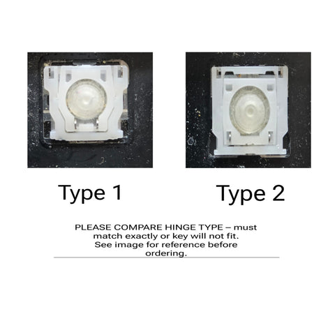 Individual Laptop Keyboard Keycap Key Replacement for Dell Latitude E5450, 5480, 5490, 7480 Type 1