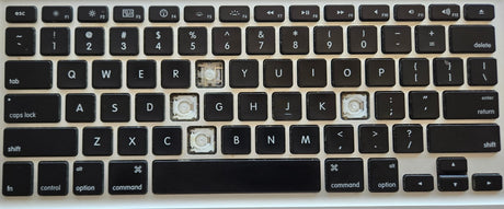 Individual Laptop Keyboard Keycap Key Replacement for MacBook Pro 15″ A1286 (Late 2008 / Early 2009)