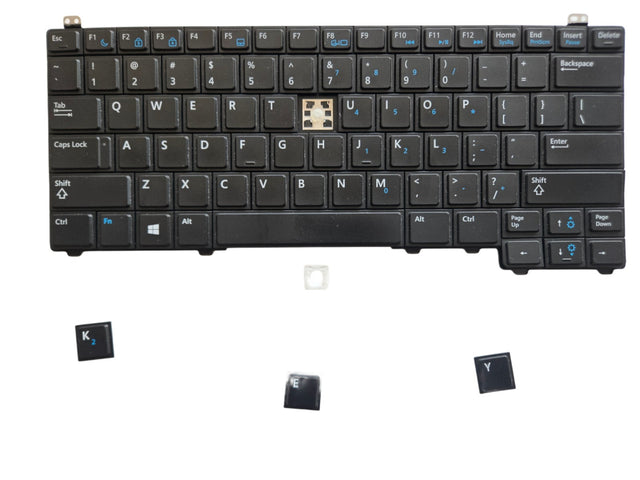 Individual Laptop Keyboard Keycap Key Replacement for Dell Latitude E5440, E6320, E6420, E6430