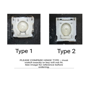 Individual Laptop Keyboard Keycap Key Replacement for Dell Latitude E5450, 5480, 5490, 7480 Type 2