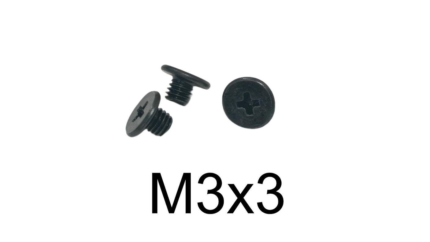 M3 x 3mm Laptop HDD SSD Caddy Screws 2.5" SATA Hard Drive Mount Phillips