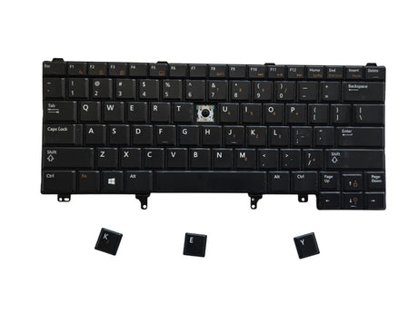 Individual Laptop Keyboard Keycap Key Replacement for Dell Latitude E5430, E6430, E6330