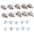 M.2 SSD standoff mounting kit silver 10 sets