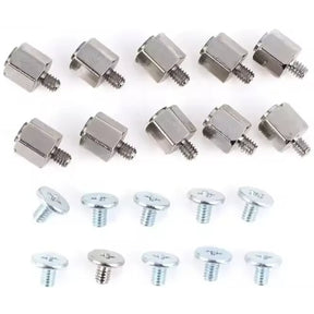 M.2 SSD standoff mounting kit silver 10 sets