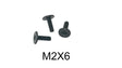M2 x 6mm Phillips Flat Head Screw for Audiophile Headphone Headband Repair - Pack of 50 Black