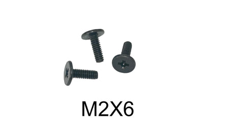 M2 x 6mm Black Wafer Head Screws for Lenovo ThinkPad X301 Keyboard Replacement – 10-Pack Black