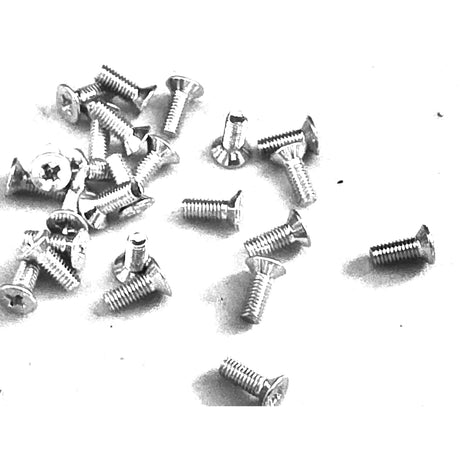 M3 x 8mm Phillips Flat Head Countersunk Machine Screws Zinc Silver 10-Pack for RC & 3D Printers