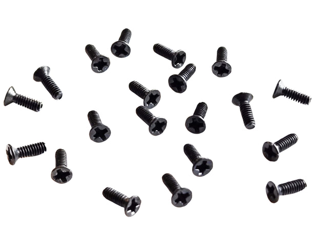 M2 x 5mm Phillips Flat Head Carbon Steel Machine Screws for Dell Inspiron 3535 Case (Black)