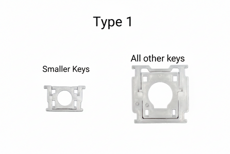 Individual Laptop Keyboard Keycap Key Replacement for Asus ROG ZEPHYRUS G14 (GA401) Type 1