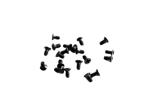 M2 x 4mm Phillips Flat Head Carbon Steel Machine Screws for Wooting 80HE Keyboard (Black)