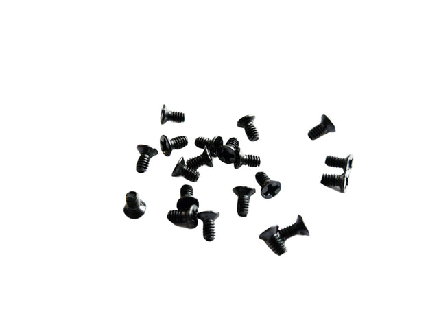 M2 x 4mm Phillips Flat Head Carbon Steel Machine Screws for Wooting 80HE Keyboard (Black)