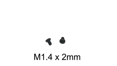 M1.4 Phillips Flat Head Carbon Steel Machine Screws (Multiple Lengths & Finishes)