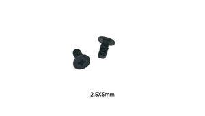 M2.5 x 5mm Phillips Flat Head Screw for Action Camera Protective Housing - Single Replacement Black